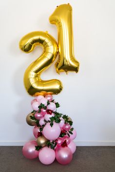 Double Digit Number Balloons